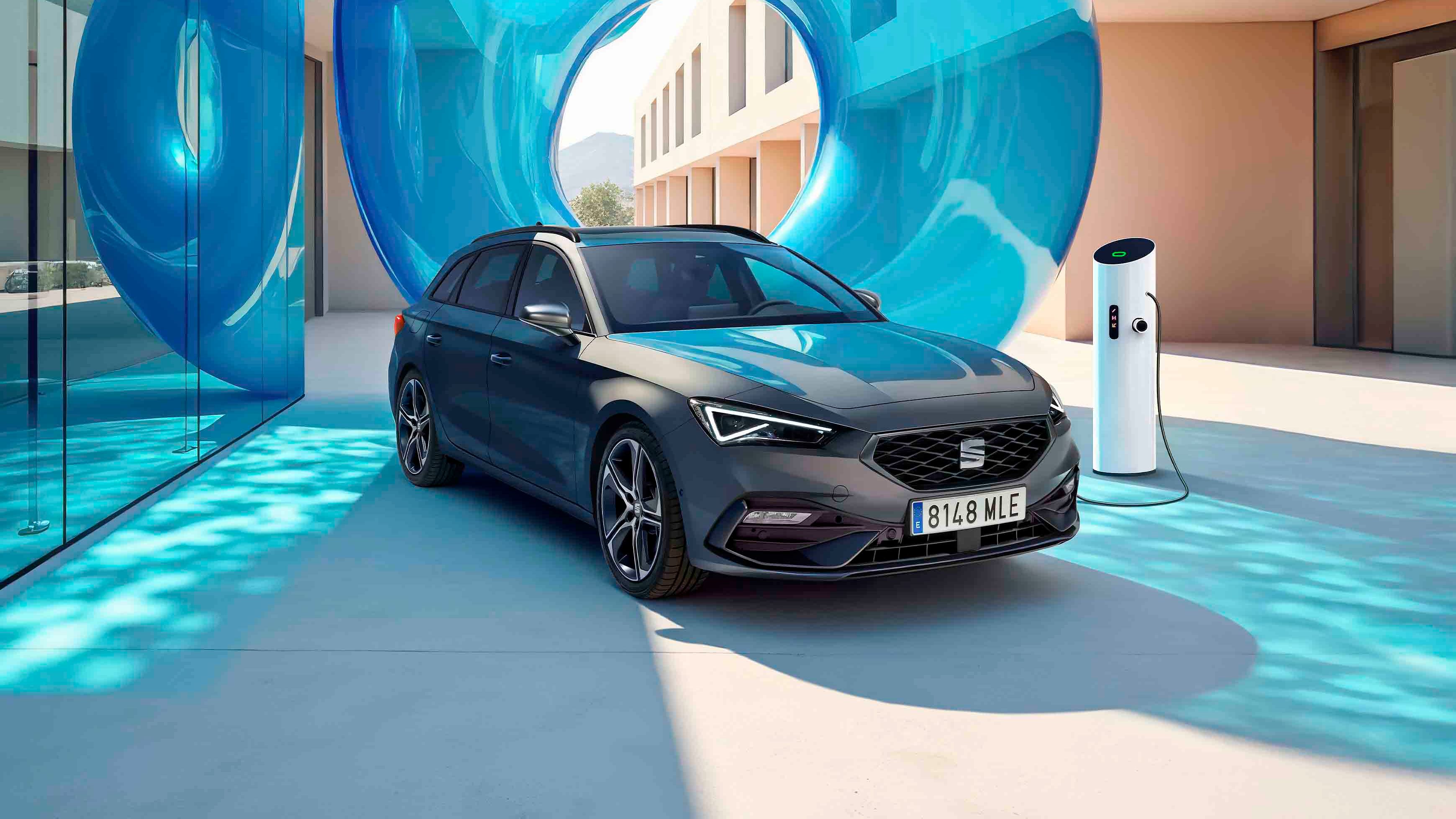 Vista do SEAT Leon em destaque