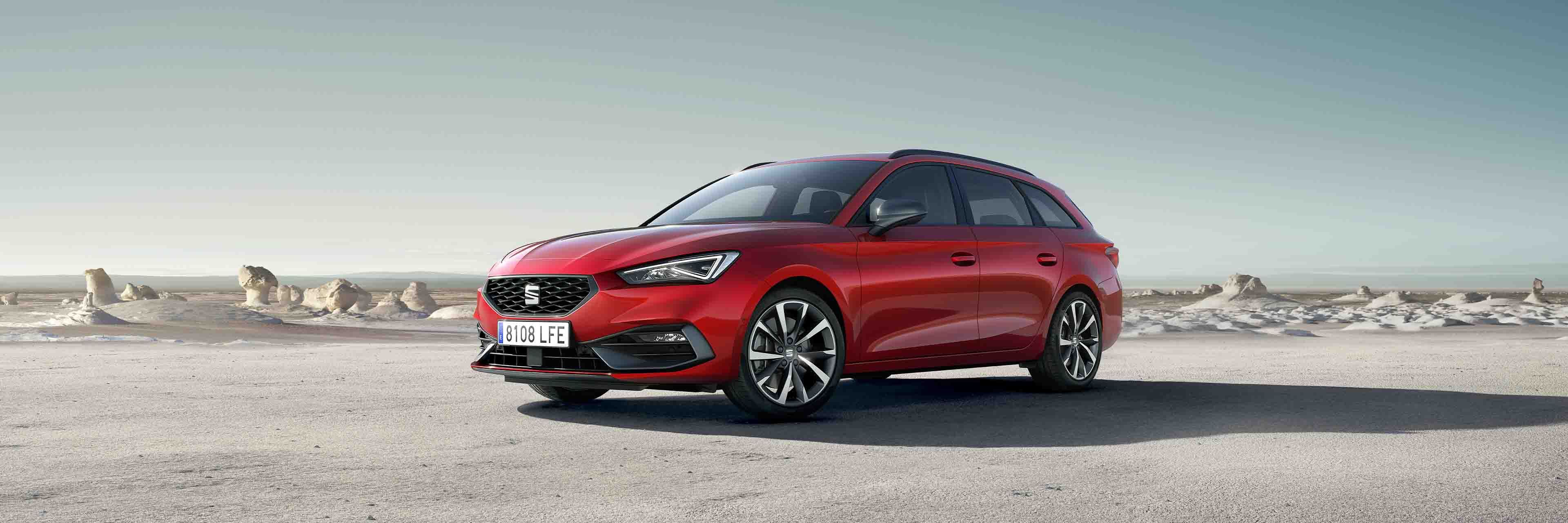 Vista do SEAT Leon em destaque