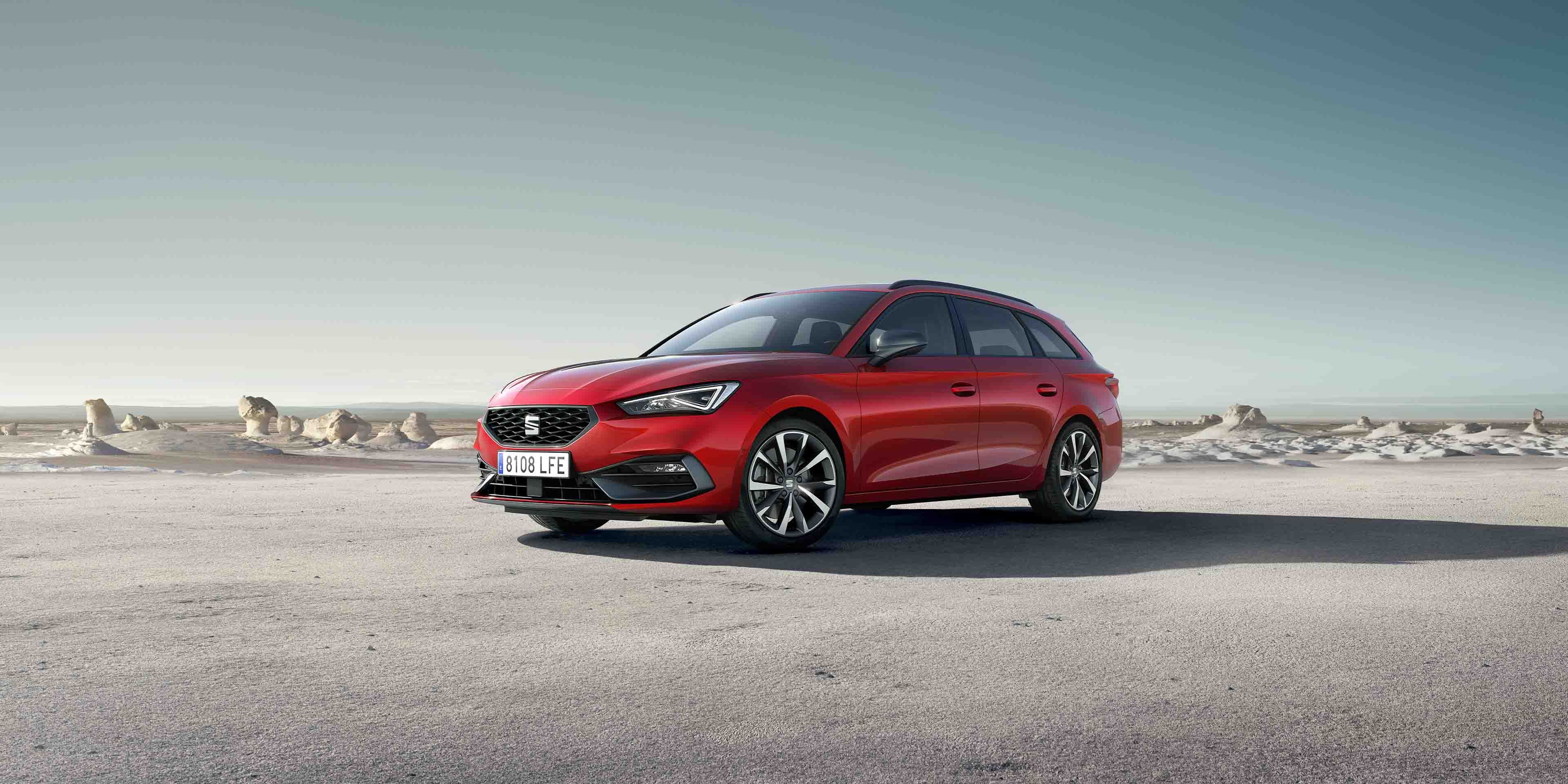 Vista do SEAT Leon em destaque