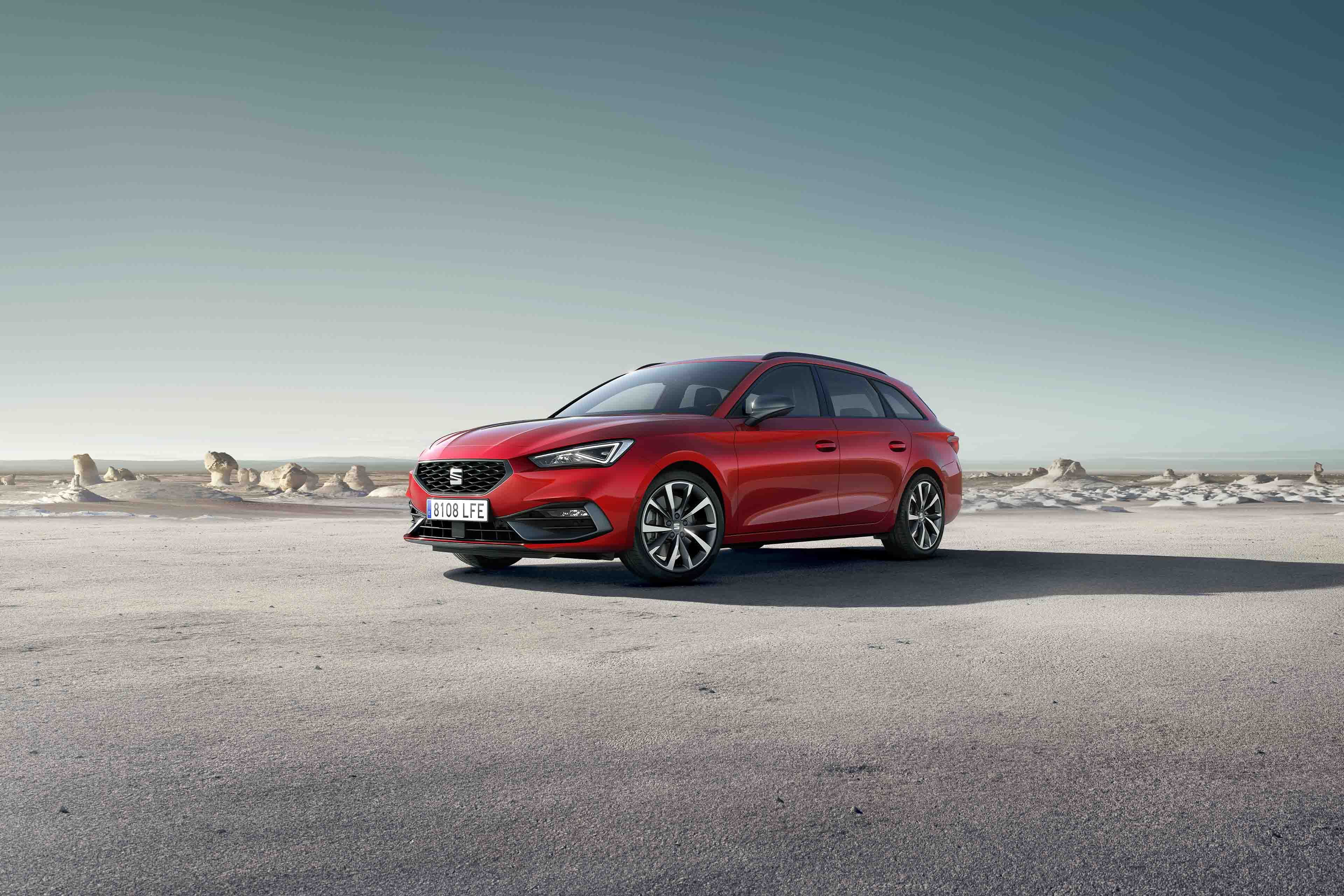 Vista do SEAT Leon em destaque
