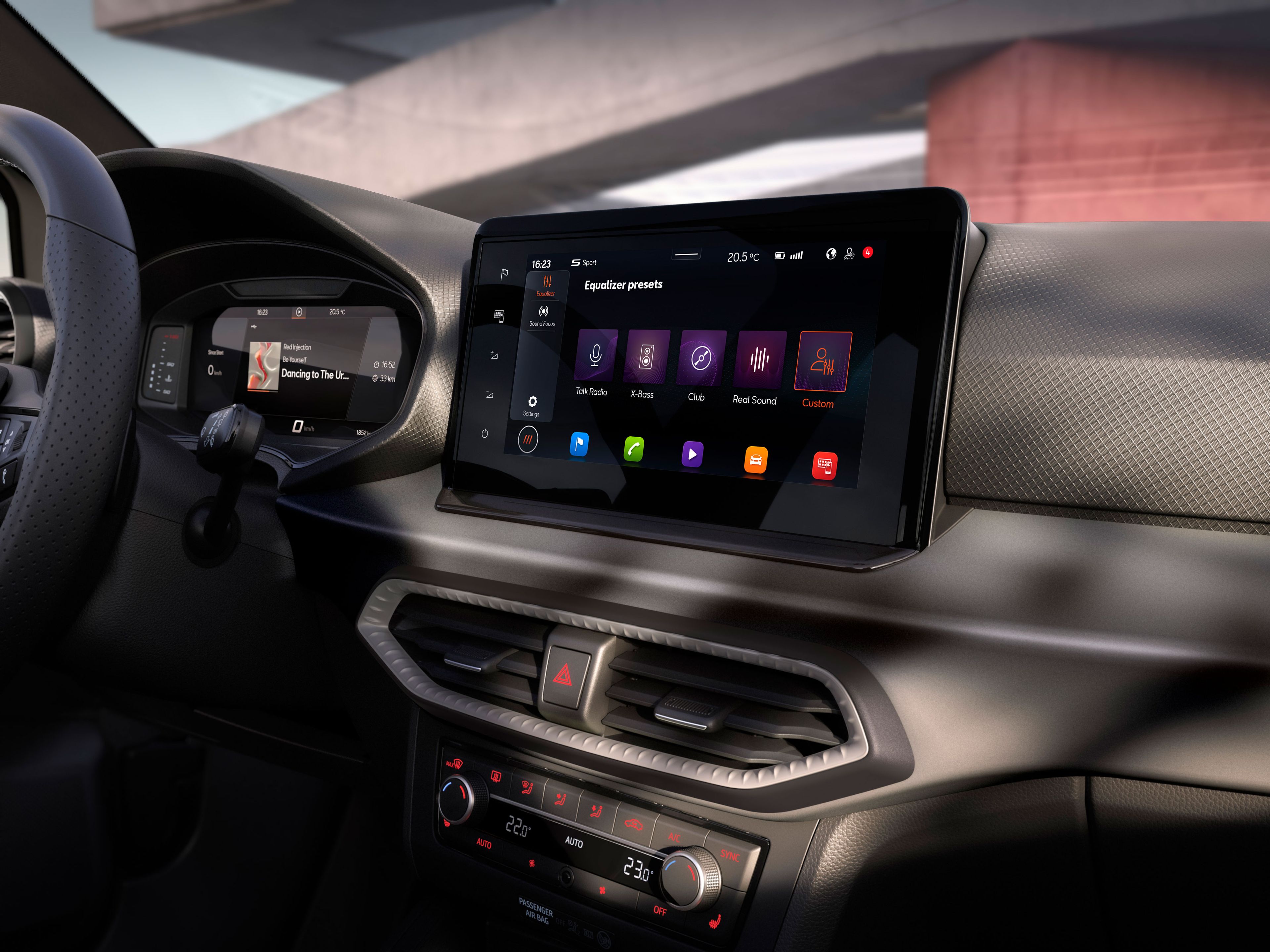 SEAT Arona Trend Plus Pack, com o sistema de navegação e equalizador de som Seat Premium.