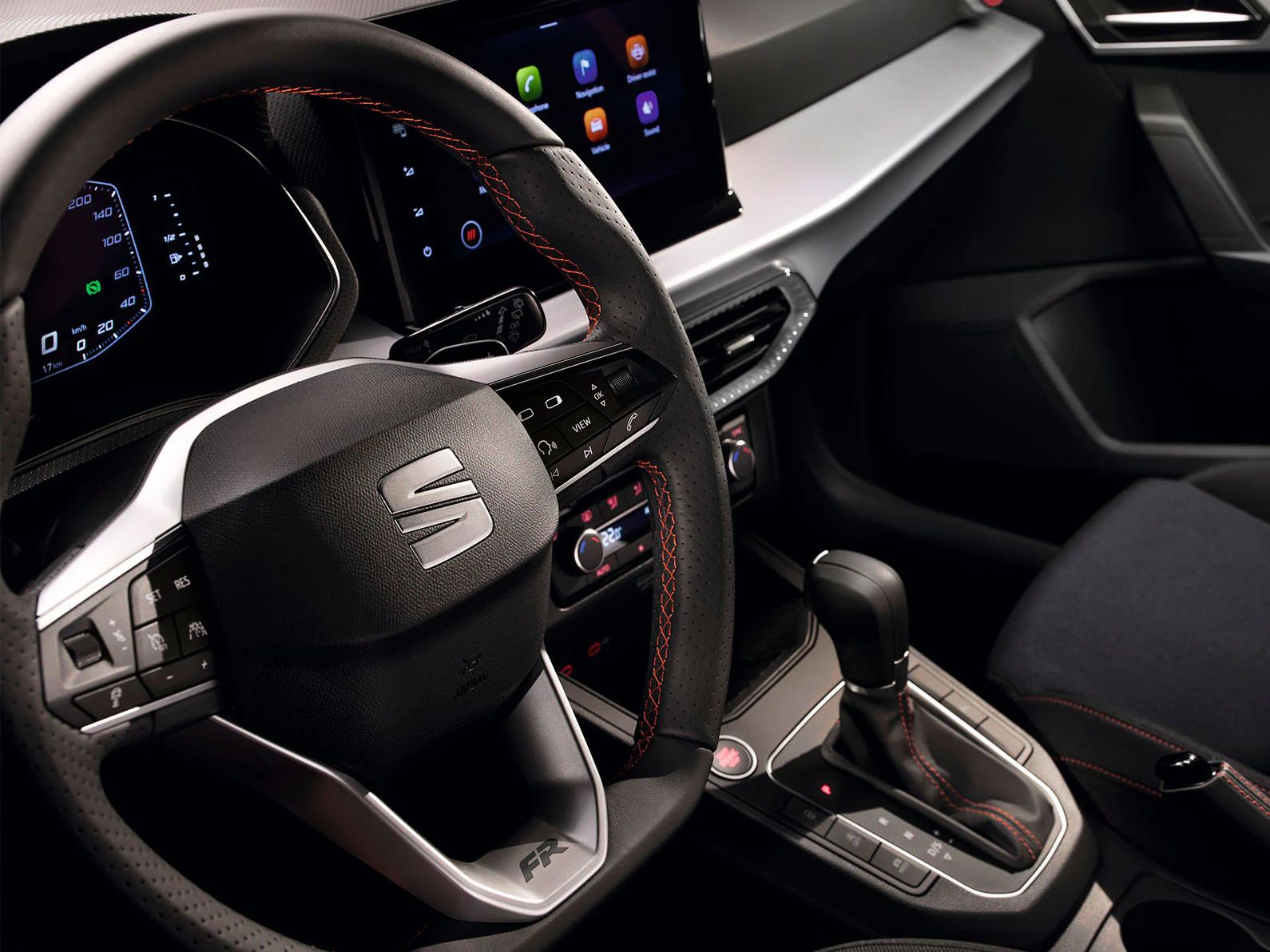 Volante ergonómico multifunções do SEAT Ibiza