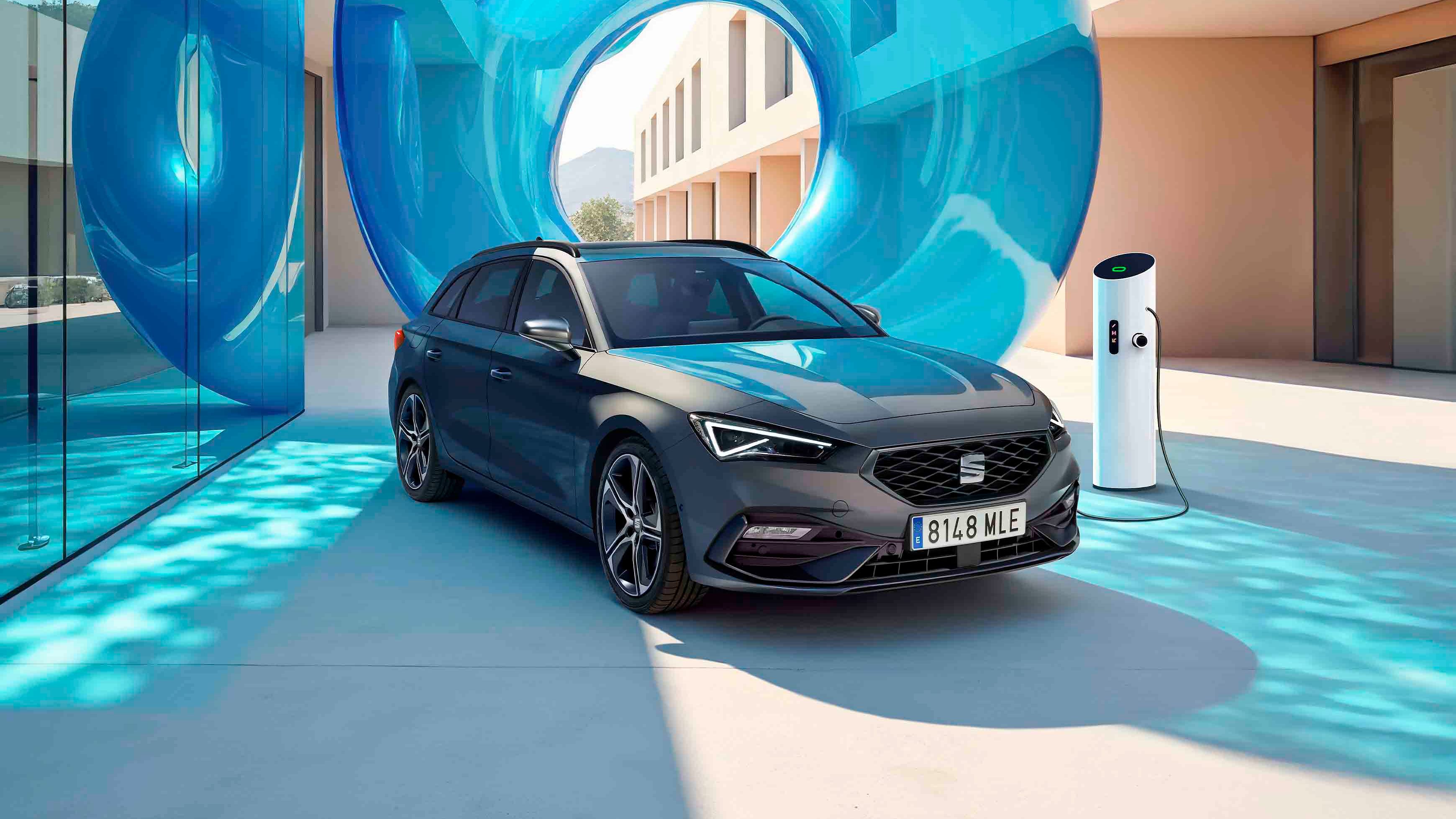 Vista do SEAT Leon em destaque