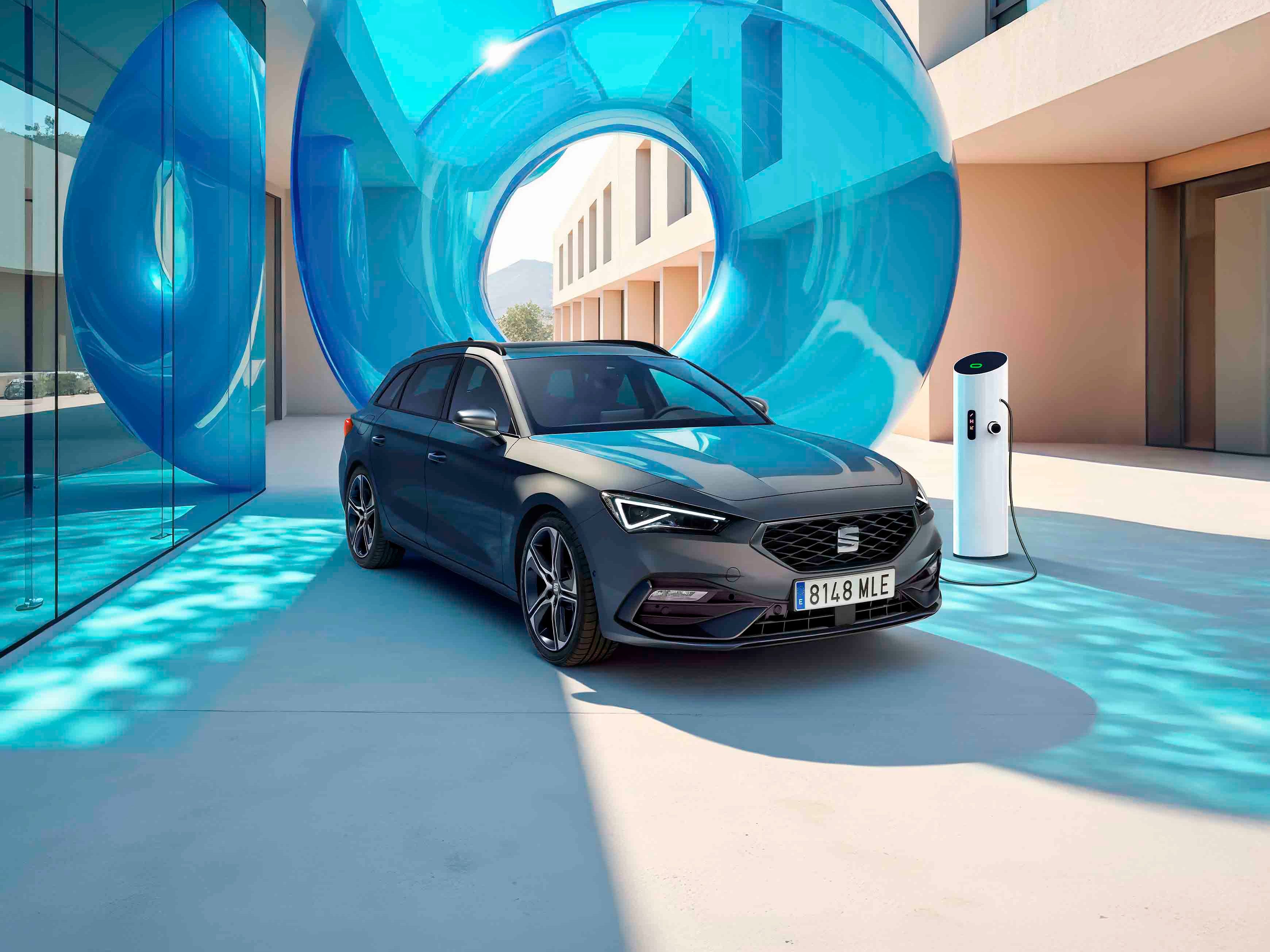 Vista do SEAT Leon em destaque