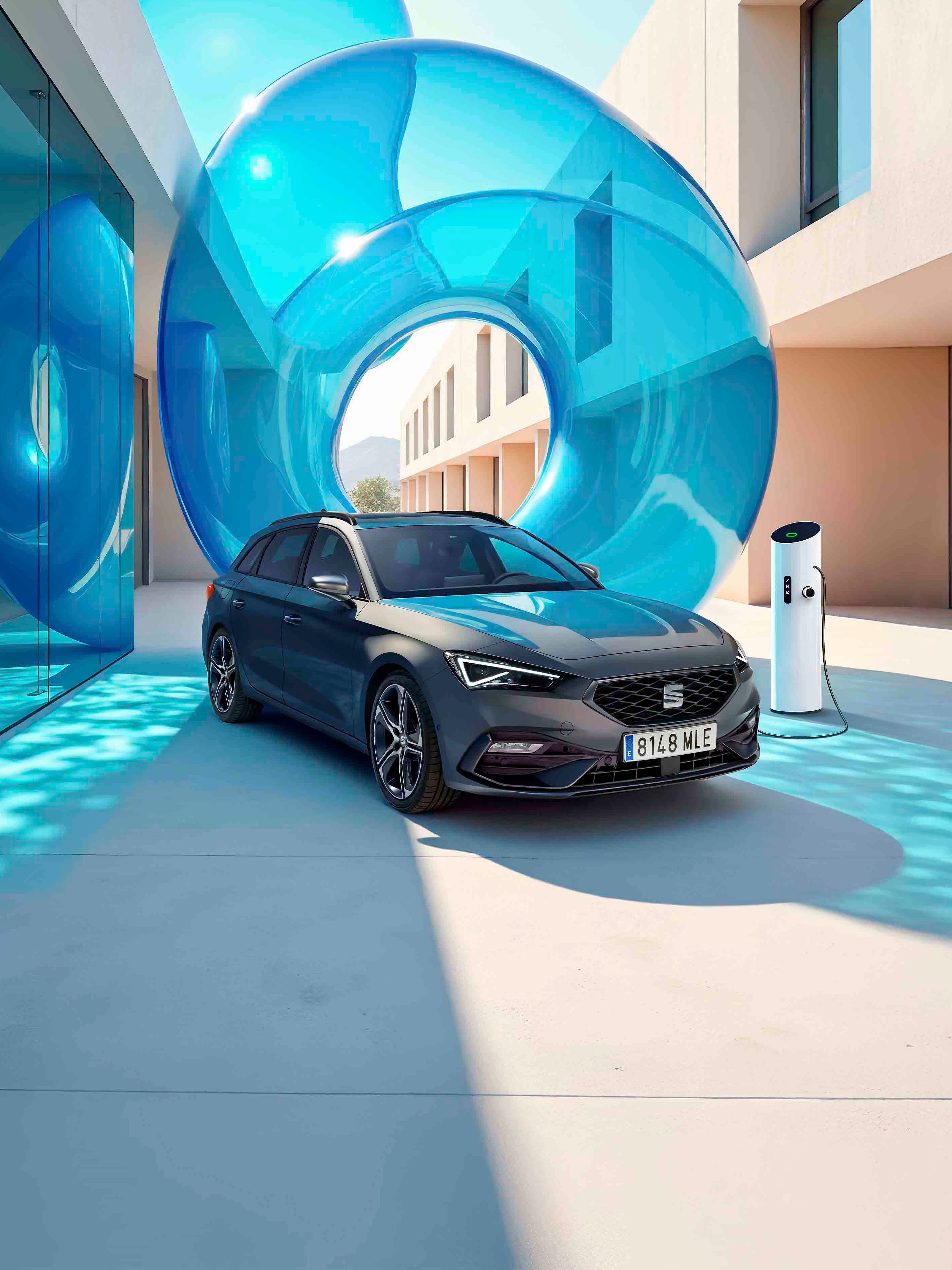 Vista do SEAT Leon em destaque