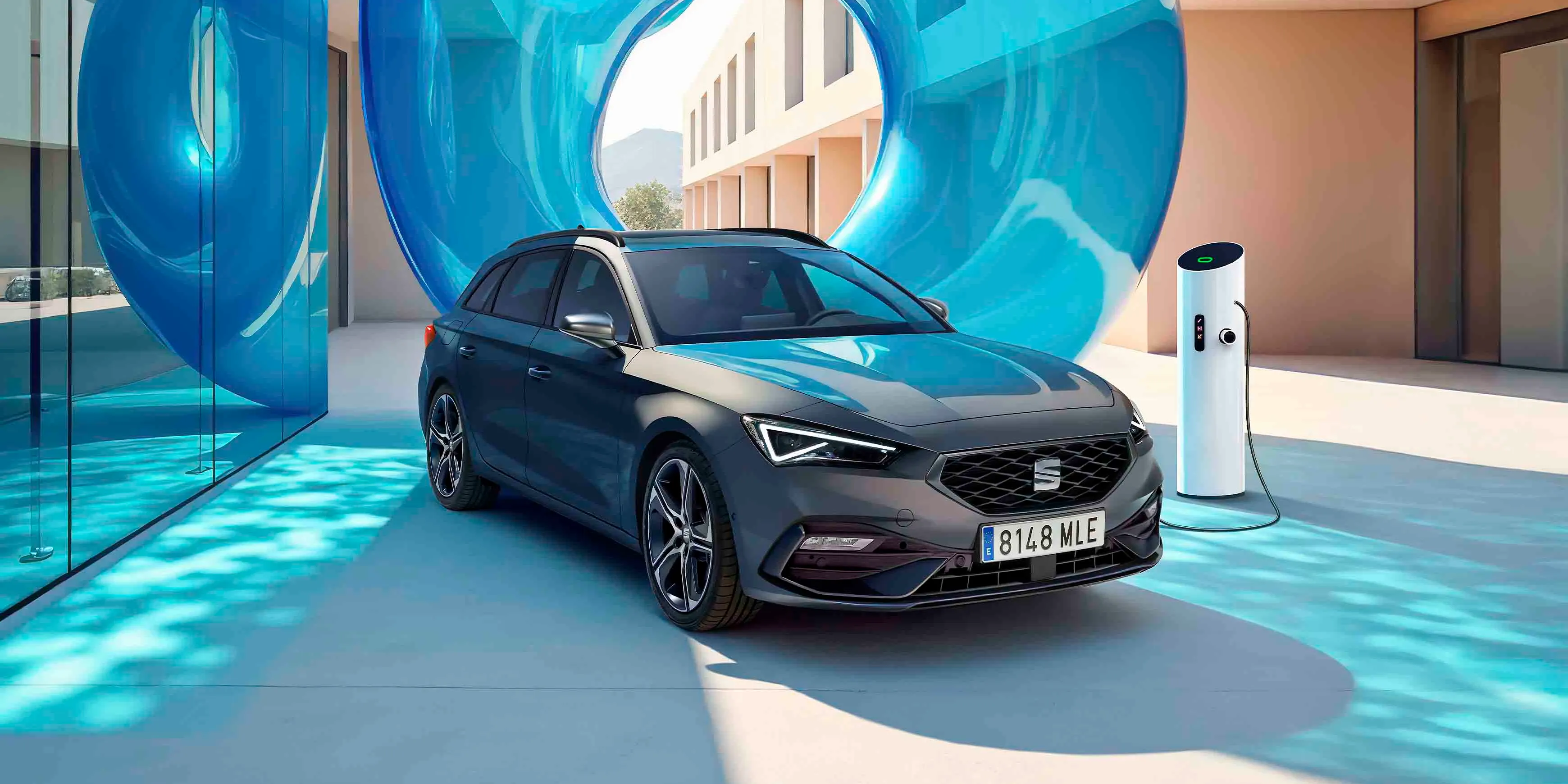 Vista do SEAT Leon em destaque