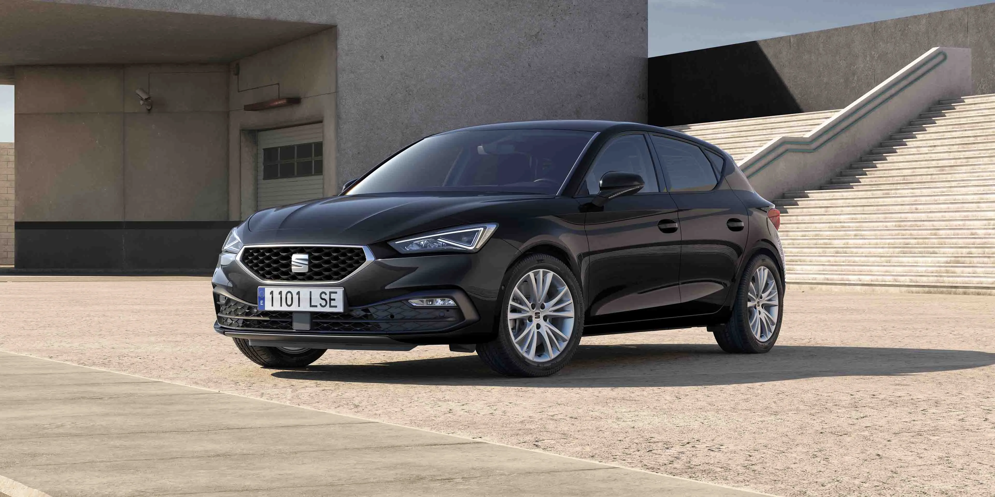 Vista do SEAT Leon em destaque