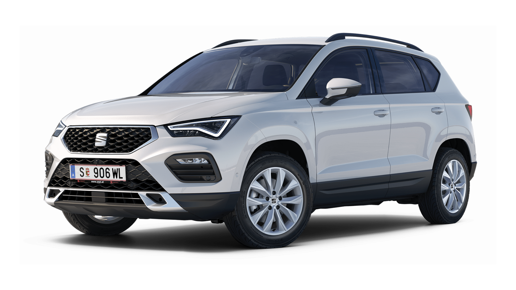 SEAT Ateca Style em Branco Nevada , SUV elegante com design robusto e linhas modernas.